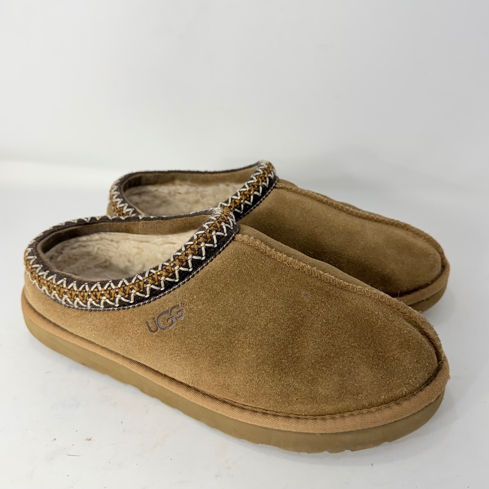 UGG Tasman Suede Slippers Chestnut Brown Women's Size 10